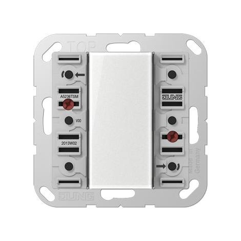 Jung Modulo sensore a pulsante 24 V AC/DC, 20 mA, a 3 canali, 6 punti di commutazione, F50, Serie AS/A A 5236 TSM