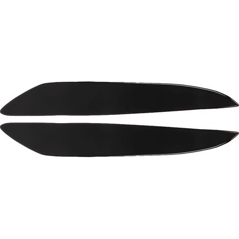 Baguettes de finition pour les phares avant gauche et droit (noir piano) adaptées aux modèles Mazda 3 de 2010 à 2013. (1/5)