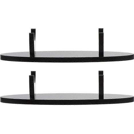 Lot de 2 porte-stylos en acrylique, présentoir, support pour pinceaux de maquillage, porte-stylos en acrylique pour fournitures de bureau.-12.7X3CM-Black (1/2)