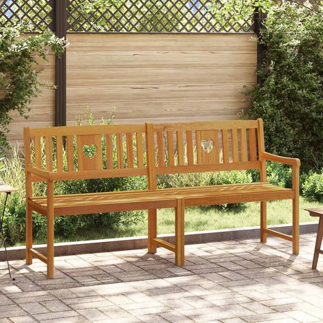 vidaXL  Outdoor Bench  Natural 180 x 55.5 x 90 cm Solid Acacia Wood