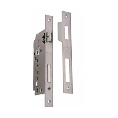 SERRATURA CILINDRO YALE E50 FRONTALE QUADRO CROMO SATINATO D.85