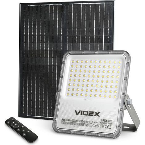 Solar-Flutlicht mit Fernbedienung 3740lm=LED 40W 5000K IP65 SOLAR Videx (1/5)