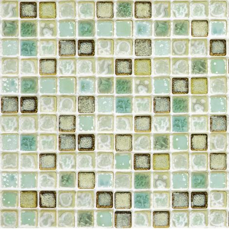 Adhesive Pour Cuisine Mosaïque Stickers Carrelage Autocollant 40x500cm Papier Peint Adhesif Mural Vert Carrelage Adhesif Salle de Bain Vinyle Carreaux Décoratif Imperméable (1/5)