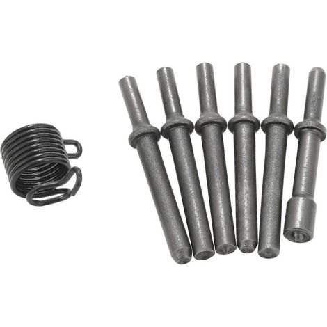Kit de 7 outils robustes pour rivets pneumatiques de lissage (1/5)