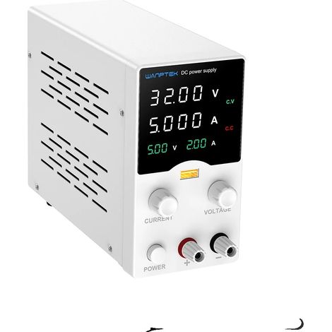 Alimentation DC, Tension réglable jusqu'à 30V, Charge rapide USB, GA305B 30V 5A (1/2)