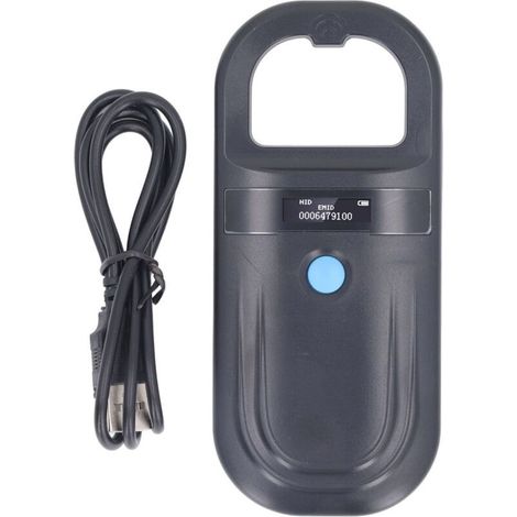 Tragbarer Tieridentifizierungsscanner, 134,2 kHz Frequenz, 15 cm Lesereichweite, USB-Ladefunktion, eingebauter Summer, ABS - ISO11784 (1/5)