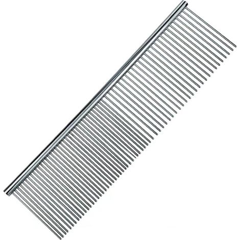 Peigne en acier inoxydable pour chien, brosse de toilettage pour animaux de compagnie, outils de toilettage pour animaux de petite, grande et moyenne (1/5)