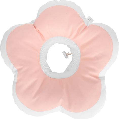 Collier anti-léchage Elizabeth pour chat, imperméable, en forme de fleur (rose, taille M) (1/5)