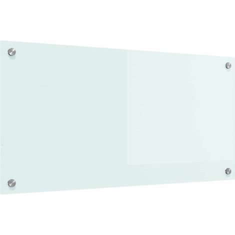 Protection de cuisine Blanc 80 x 40 x 0,8 cm verre trempé CFW60643 (1/5)
