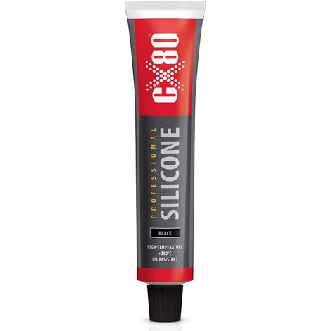 Tubo professionale in silicone nero resistente alle alte temperature da 80 ml - CX-061