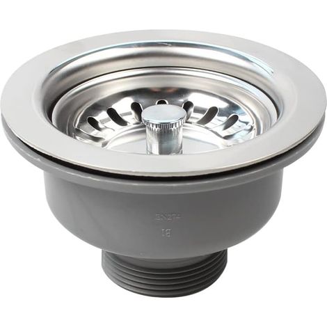 Passoire à panier d évier en acier inoxydable robinet 114 mm (1/4)