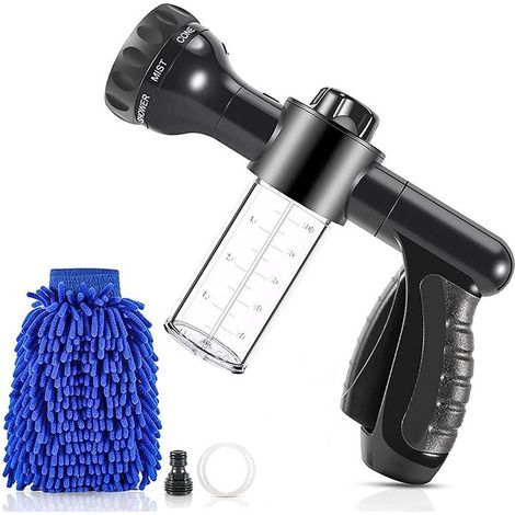 BRICOOMARKET Pistolet à eau tuyau buse jardin arrosage Jet pistolet haute pression mousse lavage de voiture arroseur outils de nettoyage de voiture (1/5)
