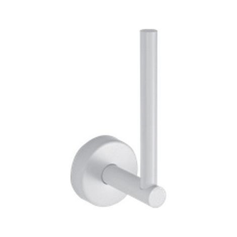 Portarotolo bagno design verticale in acciaio inox bianco opaco  MIRA-B kamalu