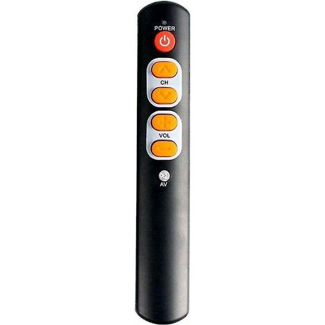 Télécommande universelle programmable à 6 touches avec ABS et apprentissage intelligent pour les personnes âgées - Jaune (1/5)