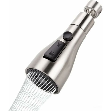 360 Mousseur Robinet Pivotant,3 Changer De Modes De TêTe De Douchette Evier Cuisine,Embout Robinet Pour Cuisine Et Salle De Bain,Brise Jet De Robinet Cuisine ,Economiseur D'Eau Pour Robine,Seuçais (1/5)