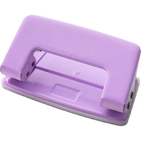 Cartella portatile con 2 fori - 6 mm - Studenti - Articoli per ufficio - Raccoglitori in carta spessa - Organizzatore di documenti - Viola (1/5)