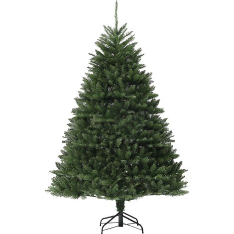Albero di Natale Artificiale 195 cm 1838 Rami con Apertura Automatica Verde (1/5)