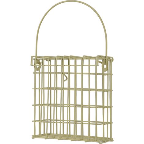 Support pour pain de graisse en métal vert lichen  pour oiseaux - zolux (1/2)