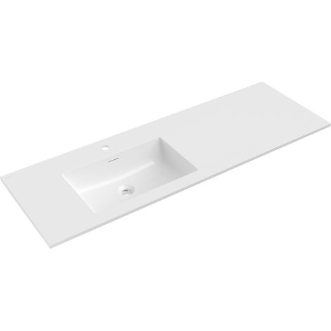 Mexen Otis Einbaubecken links 141 x 46,5 cm, weiß glänzend - 25181400L