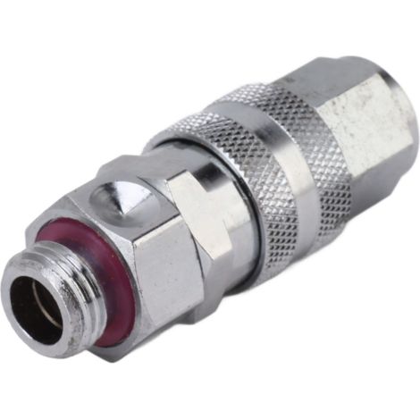 Hochdruckreinigeradapter mit G3/8-Gewinde, 360° drehbarer Messingadapter, komplett aus Kupfer gefertigt, für Pestizidschläuche, verhindert Verheddern (1/5)
