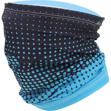Écharpe de protection respiratoire anti-UV pour cyclisme, randonnée, moto et course - Taille unique bleu clair