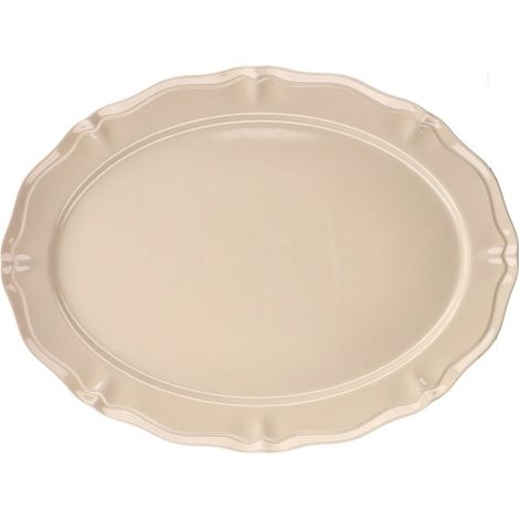 Ad Trend Vassoio Ovale Siria in Melamina 41 x 30 Cm H 3 Cm Beige (1/2)