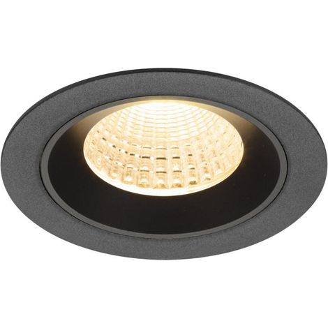 Encastré downlight NUMINOS® M intérieur 2700 K 55° IP20 rond noir - SLV - 1009601