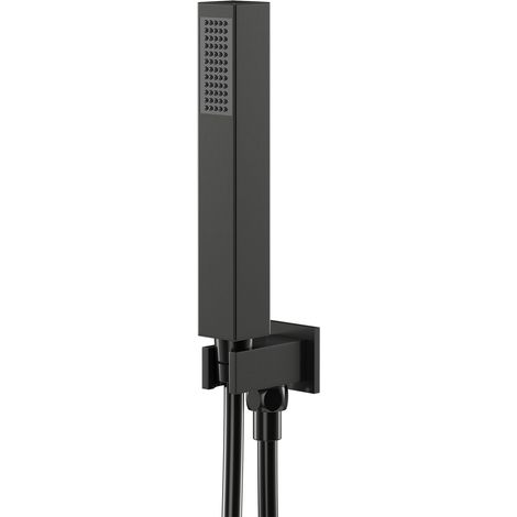 Colore Square Gunmetal Grey Shower Outlet Holder and Kit (1/5)