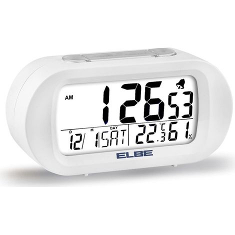 Reloj despertador termometro y luz elbe bl (1/4)