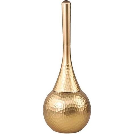 Brosse de nettoyage haut de gamme dorée, brosse WC avec base, brosse ménagère à long manche, adaptée à la salle de bain et aux toilettes. (1/5)