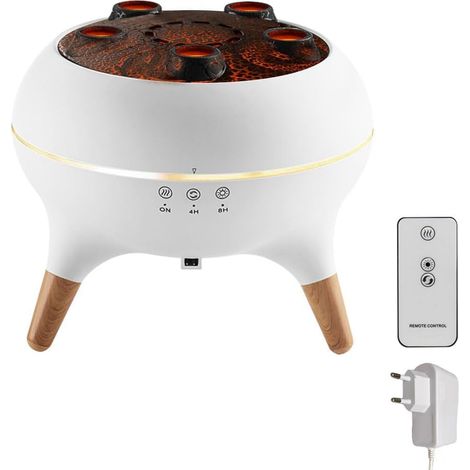 Mini-Luftbefeuchter, USB-Luftbefeuchter mit Quallen-Nebel, 2 Modi und Timer, 250 ml vulkanischer Raumluftbefeuchter mit bunten Lichtern für Auto, Büro und Schlafzimmer (1/5)