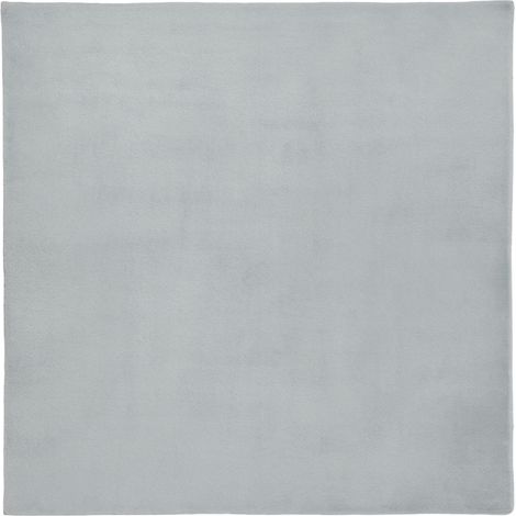 Tapis Moderne en Fausse Fourrure 160 x 160 cm à Poils Longs Carré Accessoire Bureau Couloir Gris Clair Vantira (1/5)