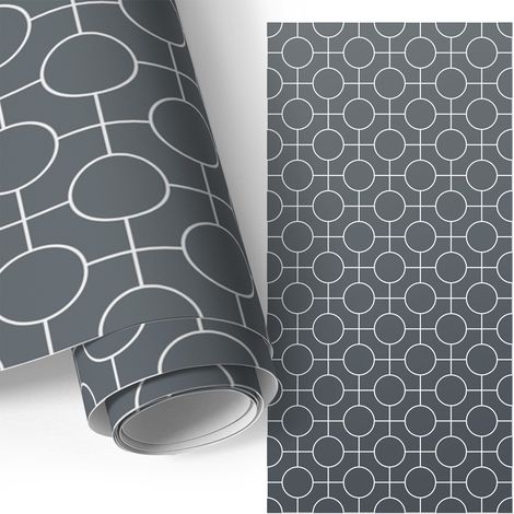 Selbstklebefolie - Möbelfolie - Türfolie Selbstklebende - Klebefolie - Tapete Küche - Aufkleber Folie - Geometrische Kreise 65x130 cm
