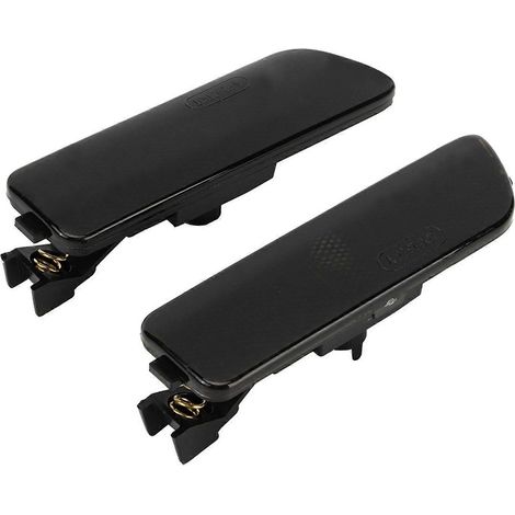 1 Paire de Feux de Bumper Latéraux Fumés pour MK4 617215181853 (Noir) - Logement en plastique noir, design fumé, compatible avec véhicules VW Golf IV. (1/4)