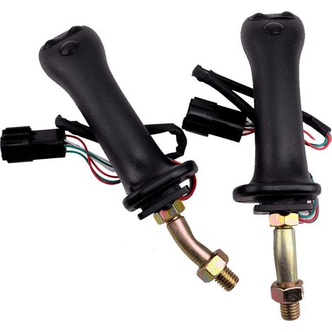 2 piezas de palanca de mando izquierda y derecha de 3 botones apta para Doosan DH DX150 215 225 300 370-9C (1/4)