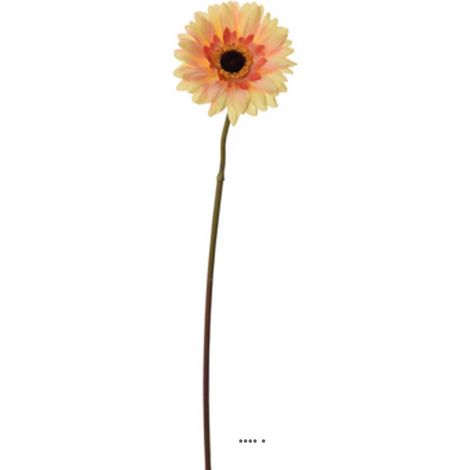 Gerbera artificiel H 36 cm D 8 cm superbe Pêche - couleur: Pêche