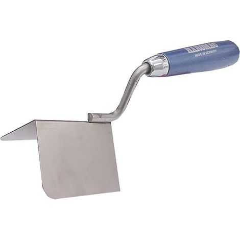 Außeneckenkelle Breite 80 mm ergonomischer Buchenholzgriff rostfreier Edelstahl 90 °
