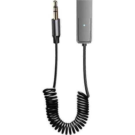 Adaptateur Bluetooth AUX pour voiture, prise audio 3,5 mm, récepteur 5,2 mm, port USB, kit mains libres pour voiture avec microphone. (1/5)
