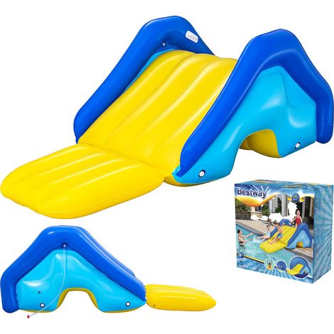 TRADE SHOP - Scivolo Gonfiabile Gigante Per Piscine Interrate 247x124x100cm Per Bambini 52453 - (1/5)