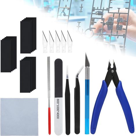 Pinze da taglio per modellismo, kit di modellismo, adatte ad appassionati di modellismo, edilizia, settore automobilistico, aeronautico, riparazione e fissaggio di modelli. (1/5)