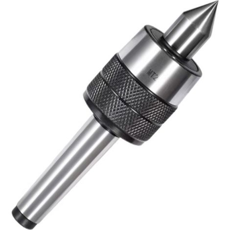 MT2 Pointe Tournante, Centre Rotatif Precision de Fraisage d'Outils de Rotation de Centre MT2 Live Center, pour Outil de Tour CNC à Cne Machine en Acier de Précision 0.005mm (1/5)
