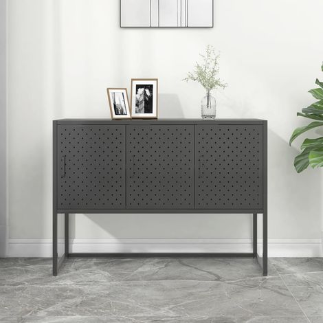 Sideboard Anthrazit 105x35x75 cm Stahl