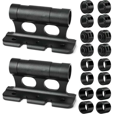 Lot de 2 supports de fourche de vlo en alliage d\'aluminium pour voiture, vlo, porte-fourche dgagement rapide (1/4)