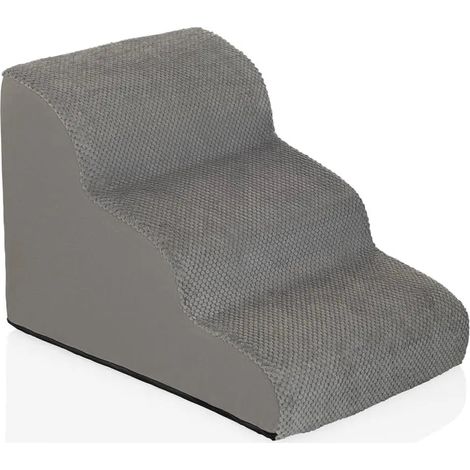 Escalier pour animaux / escalier pour chiens PAWY STEP 3 marches 40 cm gris hjh LIVING