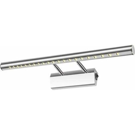 Applique murale LED pour miroir de salle de bain, 5 W, lampe de table, étanche IP44, réglable à 180° avec interrupteur en acier inoxydable, éclairage décoratif, meuble de salle de bain, maquillage, 40 (1/4)