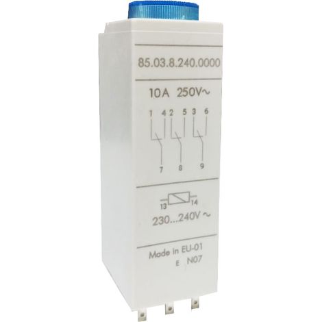 Finder Relé temporizado negro 240 V AC 10 A