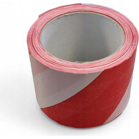 Nastro di segnalazione rosso e bianco 75×100m