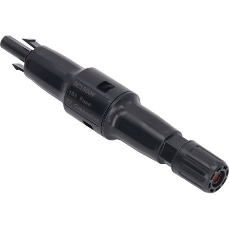 Connecteur fusible photovoltaïque 1500 V, étanche IP68, avec diode et câble mâle 10 A (1/5)