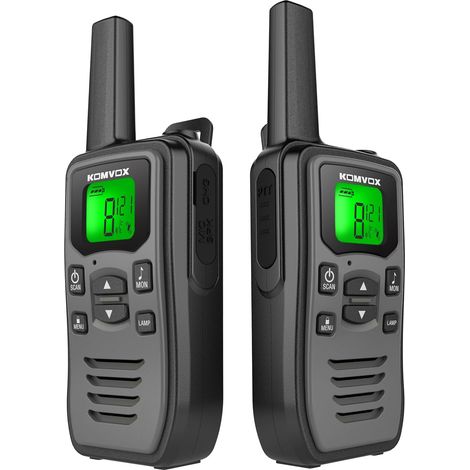 Talkie Walkie Professionnel 16 Canaux, Rechargeable USB, VOX LED, Longue Portée (1/5)