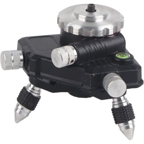 Support de trépied standard en alliage d'aluminium à 360 degrés avec filetage 1/4 "pour niveau laser (1/4)